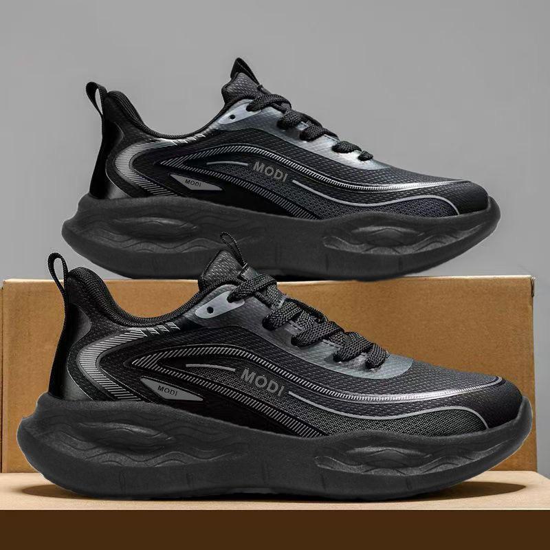 Spring /Autumn New Ultra Light Shock-absorbing Soft Soled Student Running Shoes Men's Casual Sports Shoes Single Shoes