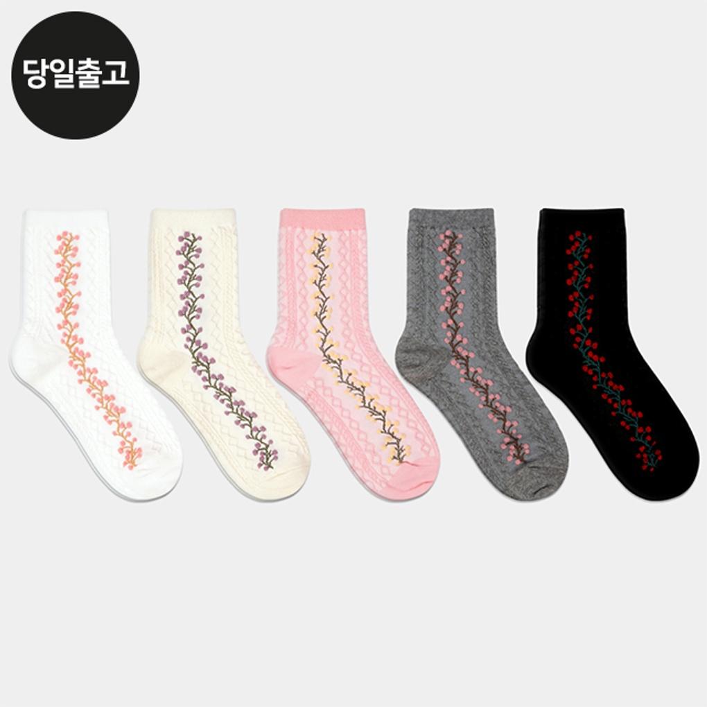 

PG Women s/Student Luminous Mid-Calf Socks (5 Pairs) Set Daily Student Girls Fashion