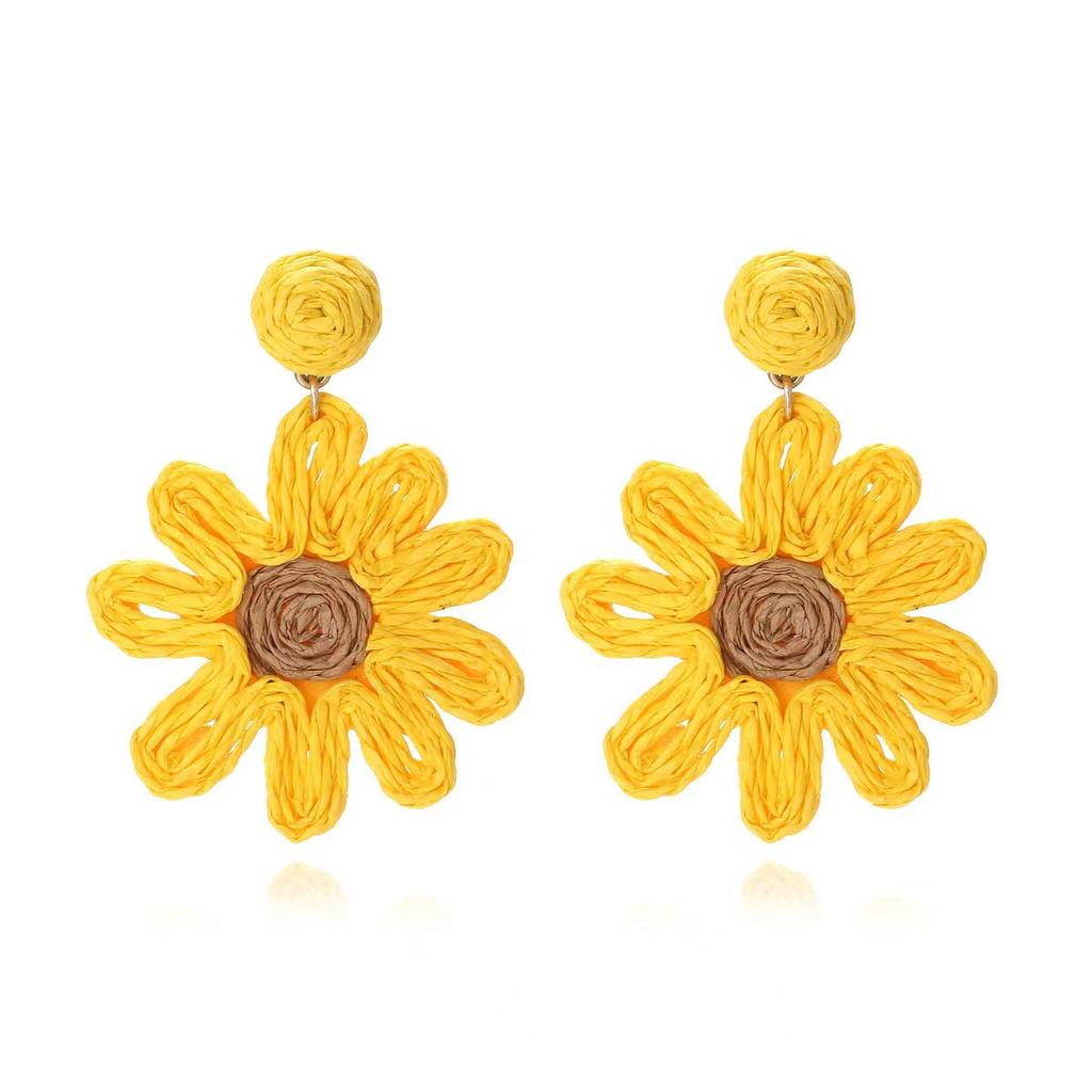 Raffite Blumenohrringe Ein hochwertiges Nadelohrring-Accessoire aus Silber