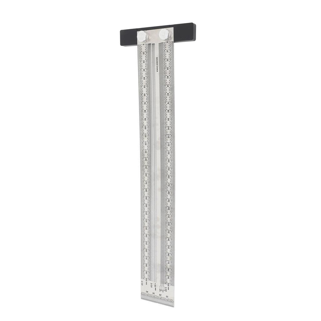 Ultra Accurate Marking T Ruler Stainless Steel Woodworking Scribing T Ruler High Accuracy Carpenter Mark T Ruler