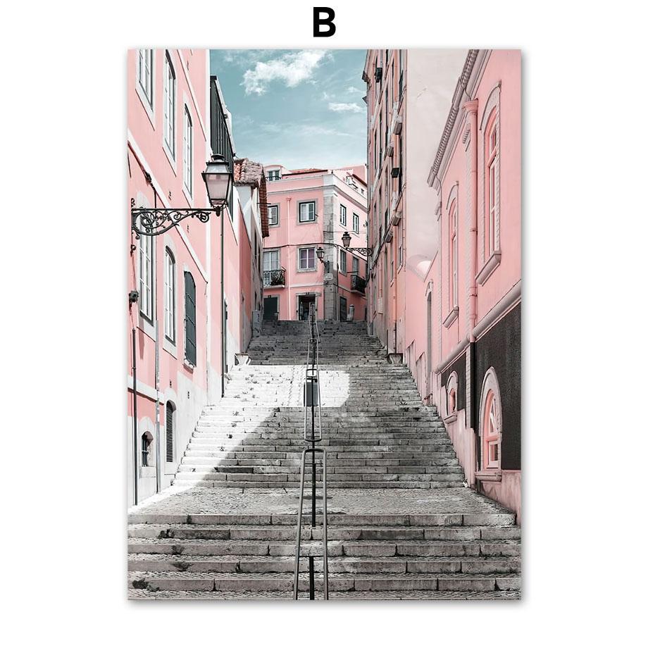 Pink Tram Street Door Almost Kiss Reed Quotes Nordic Posters Prints Canvas Painting Wall Art Pictures For Living Room Home Decor