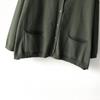 Johnature Spring Women Cardigan Swetry Solid Color Loose V-Neck Long Sleeve All Match Pockets Coats
