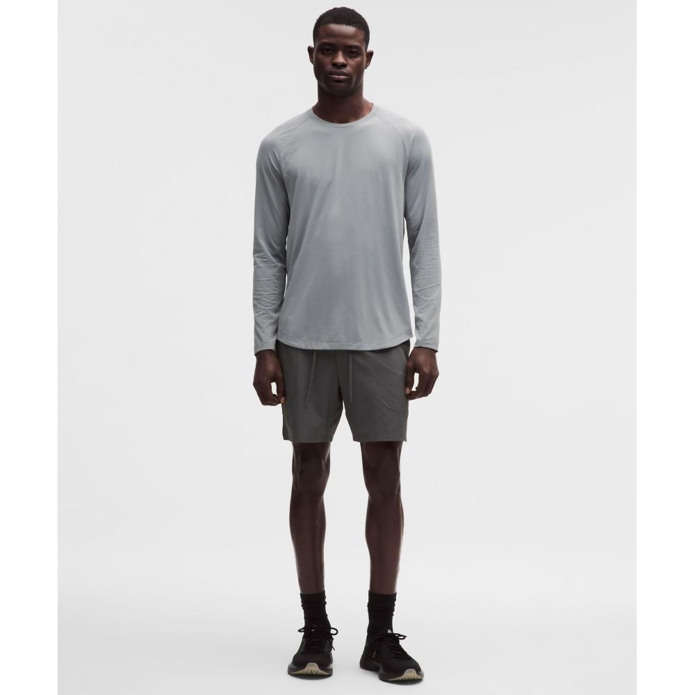 Lululemon License To Train Long Sleeve Shirt Feather Grey