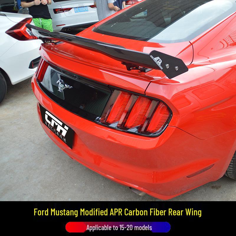 APR Style Carbon Fiber Rear Wing for 2015-2023 Ford Mustang - Modified Wind Deflector