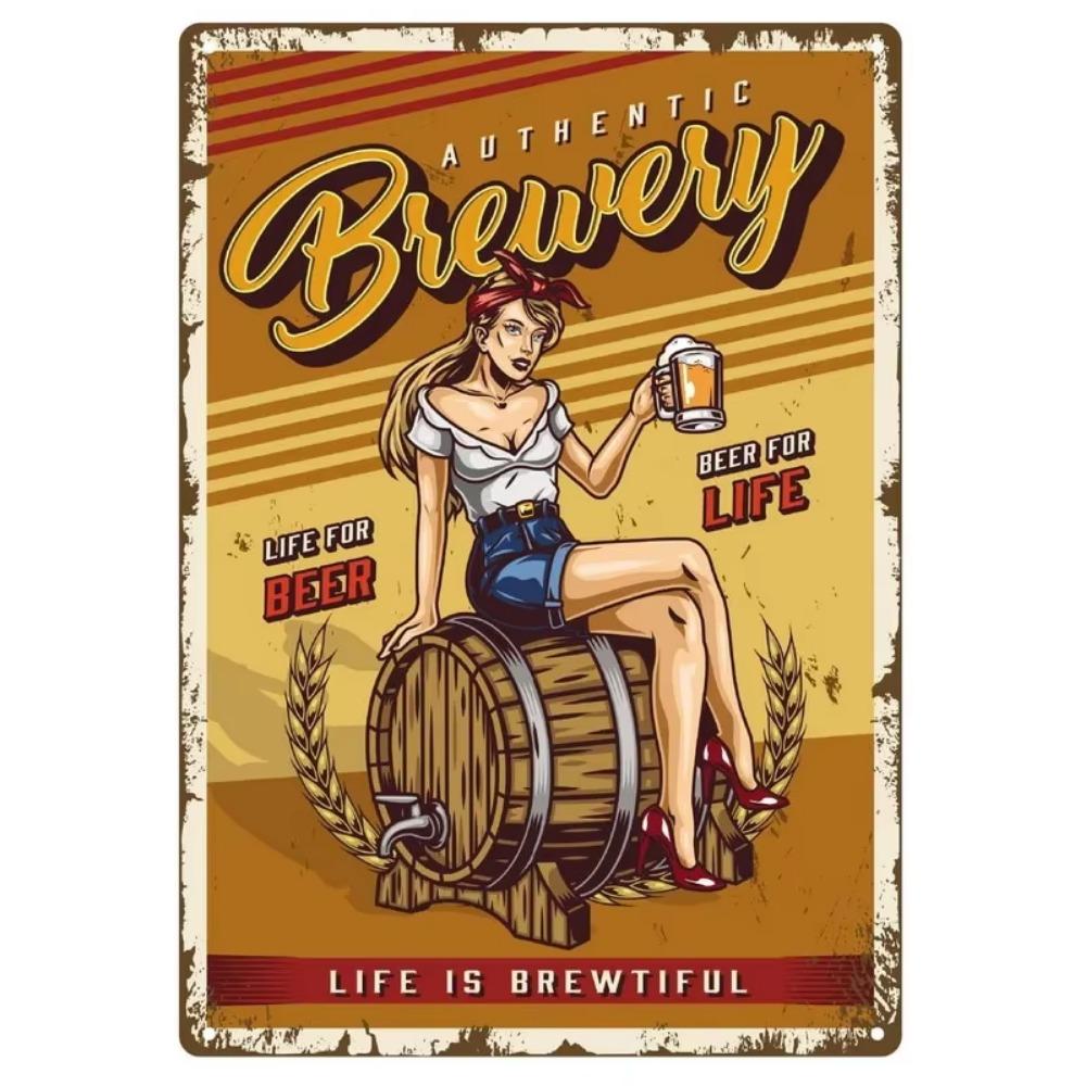 Vintage Plåtskyltar Väggaffischer Plakett Sexiga Kvinnor Järnmålning Dekoration för Mank Cave Café Garage Klubb Bar