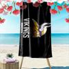 Giant Beach Towel with Minnesota Vikings Logo, Quick Dry Microfiber, Soft Absorbent, for Beach Pool NFL Fan Gift