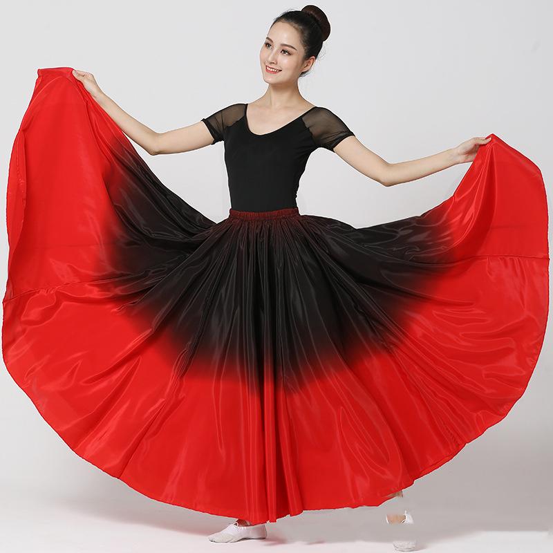 720 grados España Flamenco Dance Performer Vestidos Mujeres Escenario Rendimiento Baile Faldas Disfraces Vestido