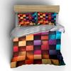 Colorful Checkered Pattern Bedding Bedding Duvet Cover Set Duvet Cover Pillowcases (1 * Duvet Cover 2 * Pillowcases, Without Duvet Insert)