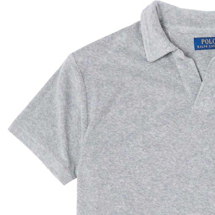 Polo Ralph Lauren Solid Color Logo Embroidered Casual Short Sleeve Polo Shirt Men tops Gray 710937319003