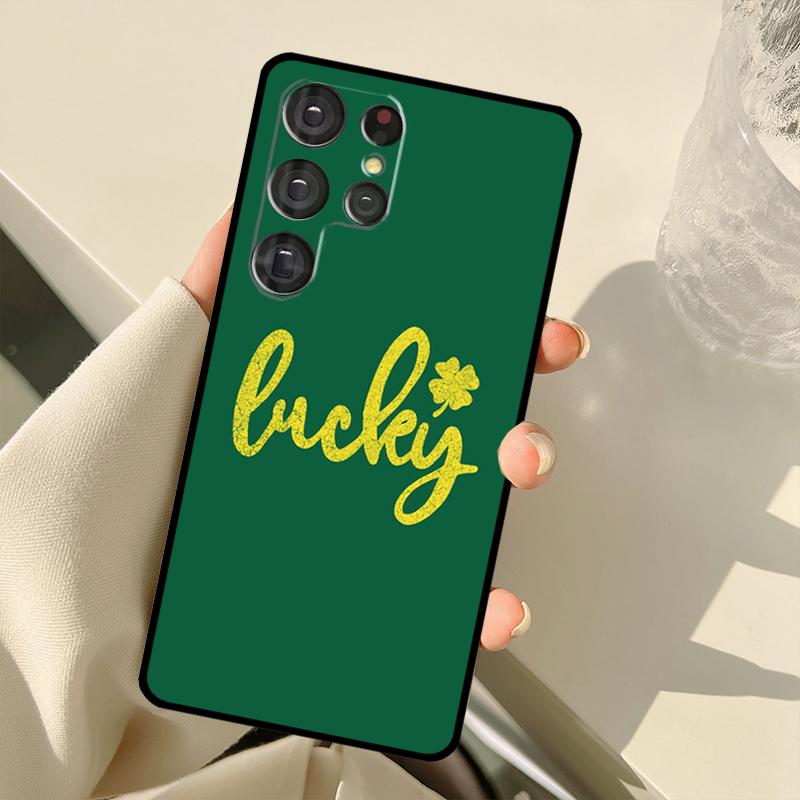 Ireland Shamrock Lucky Case For Samsung Galaxy S24 Ultra S21 S22 S23 S25 Ultra S9 S10 Plus S20 FE S25 FE Back Cover