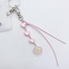 Handcrafted Key Chain Heart/Flower/Fishtail Pendant Keyring Acrylic Keychain Colorful Key Rings Bag Charm Ornament