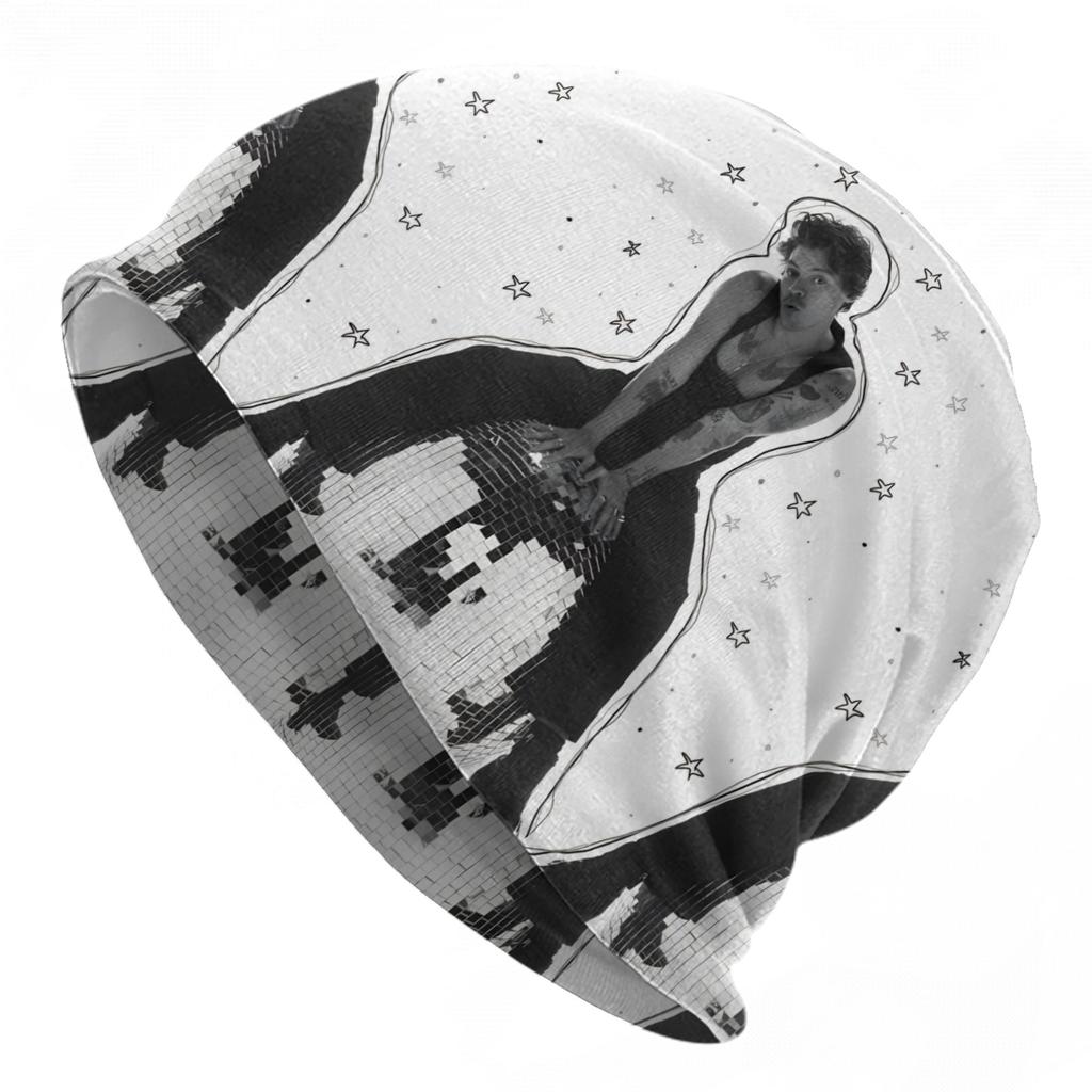 Kiss All The Time  New Album Caps Harrys Music Styles Unisex Women Skullies Beanies Hats Summer Warm Multifunction Bonnet Hat