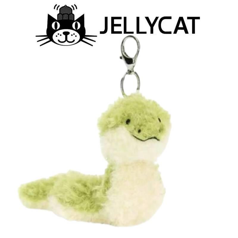 Trendy Jc24 Snake Keychain Soft Pp Cotton Plush Pendant Attractive Snake Doll