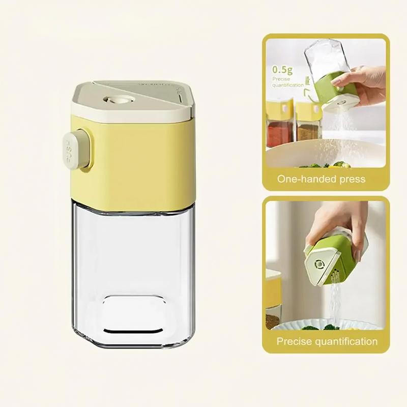 200ml Sealing Bottle Durable Spice Storage Practical Salt Shaker Safe Sealed Multi-function Press-to-dispense Convenient 1PC