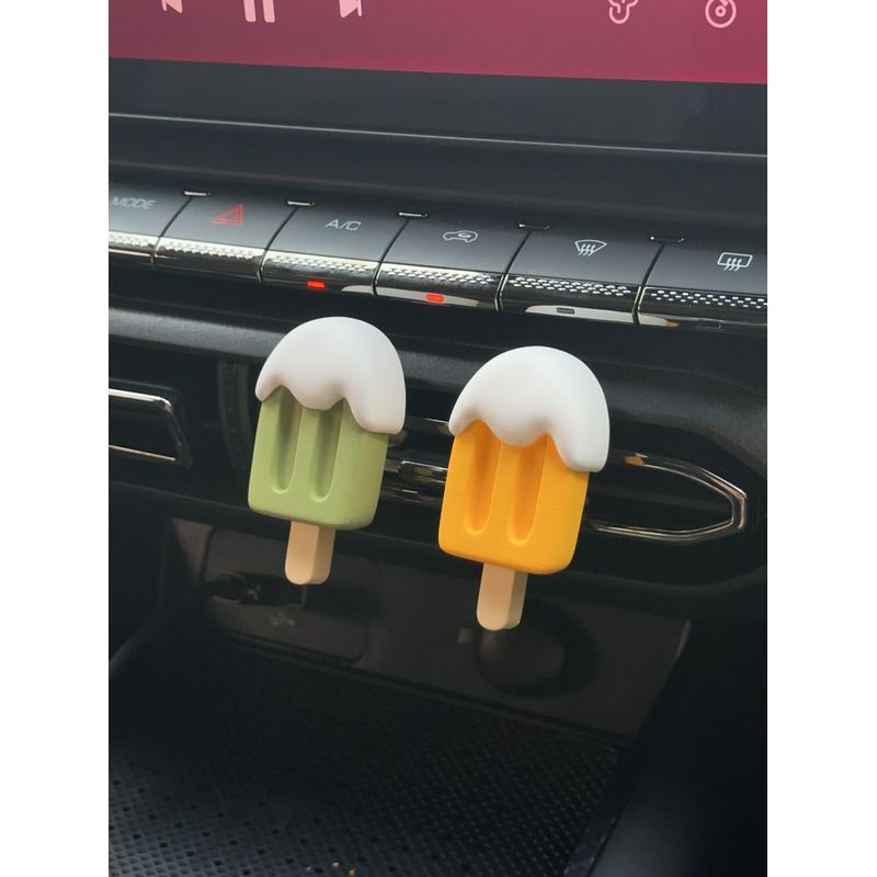 Original Copyright Air Vent Diffuser Stone Ice Cream Cool Cute Aromatherapy Decoration Car Accessory for Girls Perfume Essential Oil