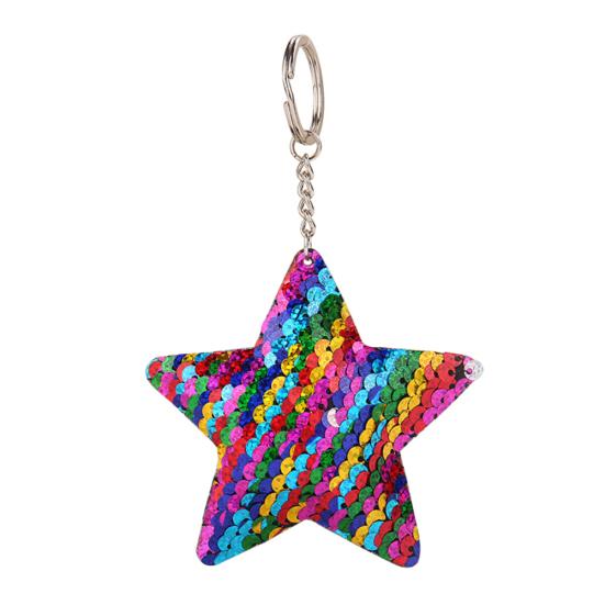 

Женский блестящий звездный автомобильный брелок для ключей, сумка, подвесной орнамент, кулон разноцветный