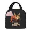 Italian Brainrot TRIPPI TROPPI Shrimpy Cat Insulated Lunch Bag for Camping Travel  Resuable Cooler Thermal Lunch Box Women Men