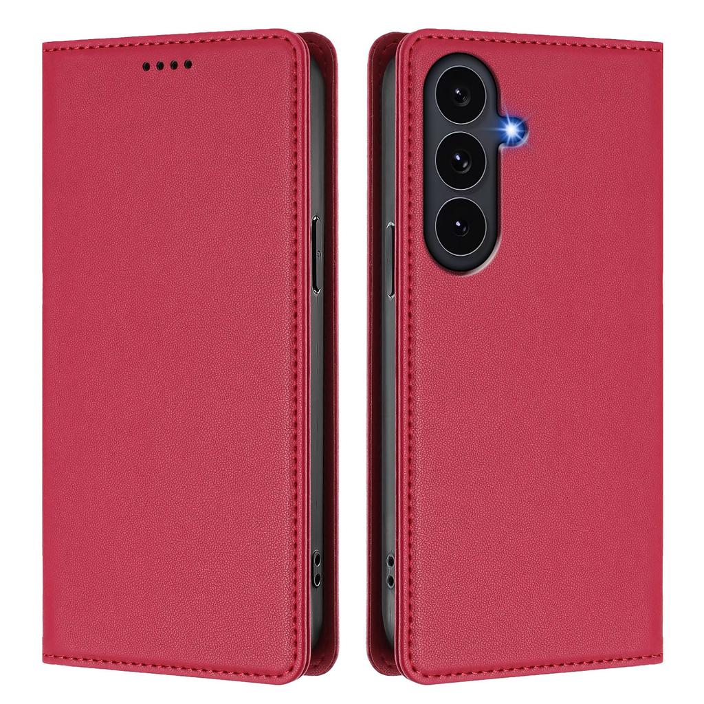 For Samsung Galaxy S25 FE Leather Wallet Case Magnetic Closure RFID Blocking Phone Cover