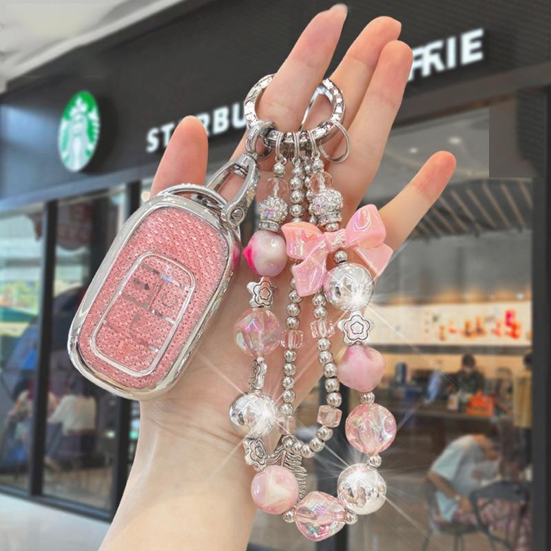Car New Fashion for Honda CRV Civic Accord Pilot Civic 11th 4 Button Remote Key Case Cover Fob Keychain Accessories