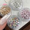 30Pcs Irregular-Shaped Drill Nail Art Rhinestones 3D Crystal Pearl Stones for DIY Manicure Decorations Accessories