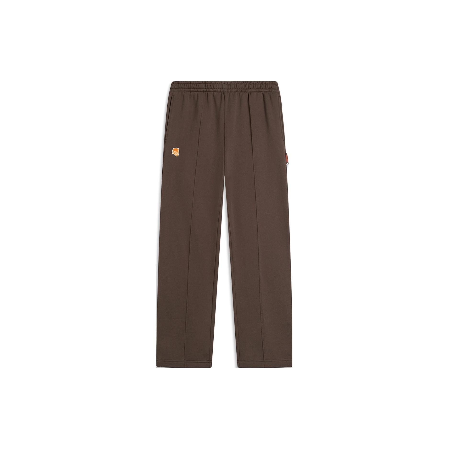 Li-Ning BadFive Logo Fleece Sweatpants Brown Men s AKLT845-1 M