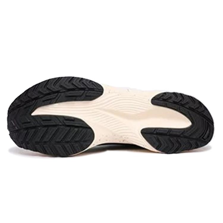 New Anta Shock Absorbers Slip Resistant Abrasion Resistant Lightweight Mid Top Casual Shoes Men's Black Khaki 112045529-1