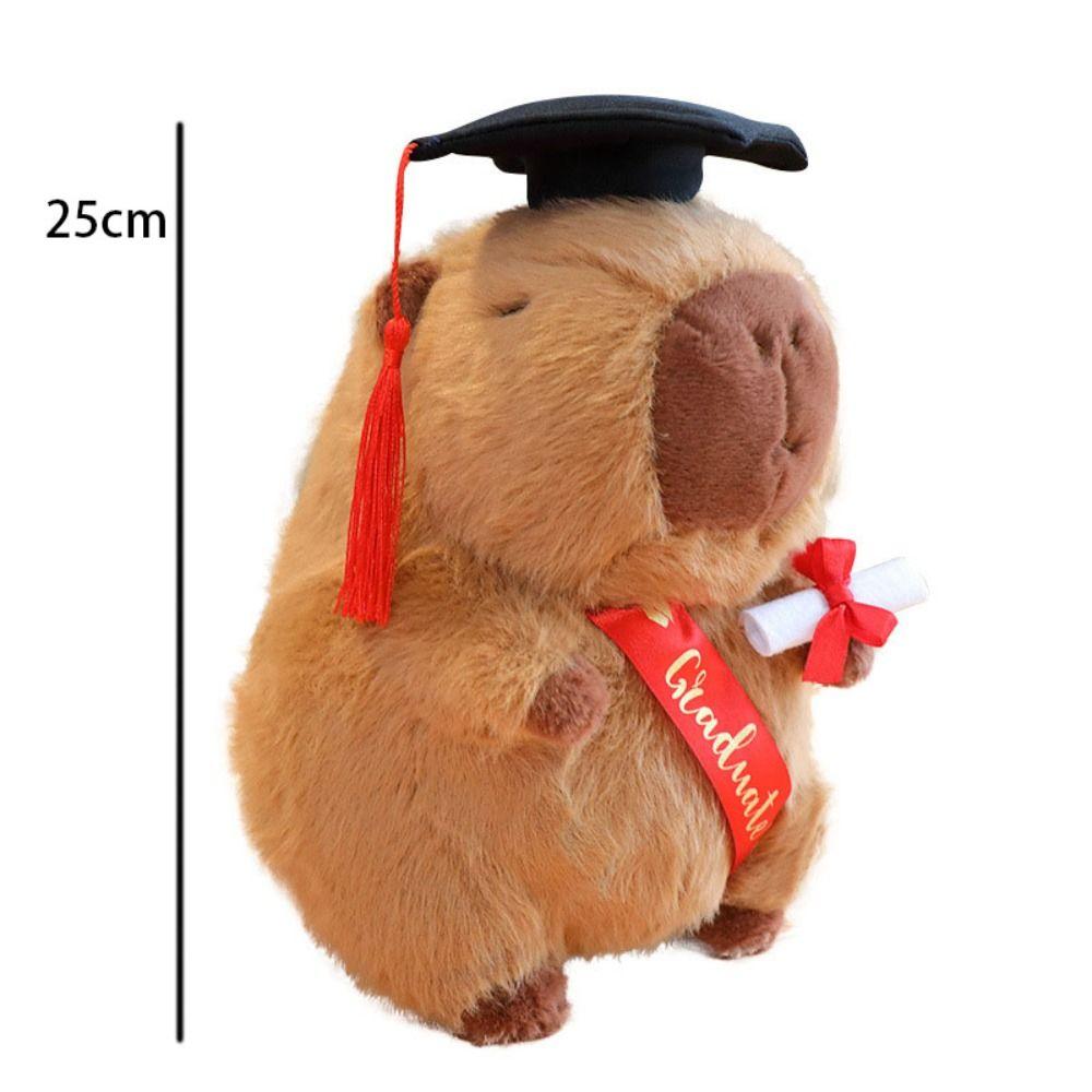 Gift for Graduates Cartoon Capybara Toy Doll Plush Simulation Capibara Cute Capybara Plush Toy