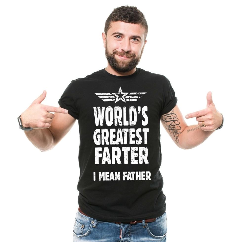 World s Greatest Farter Shirt Funny Father Shirt Dad Shirts Father s Day Funny Unisex T-Shirt XL