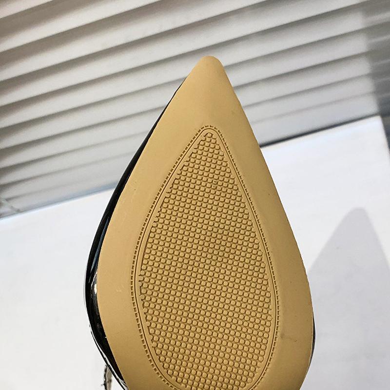 Summer Super High Stiletto Heels Ankle Strap Sandals Women Hollow Pointed Toe Party Heels Shoes