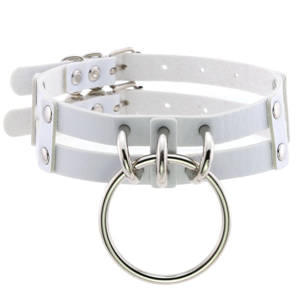 Punk Choker Collar Goth Necklace Big Transparent  Straps Chocker Women Girls Trendy Rock Sexy Harajuku Emo Gothic Jewelry