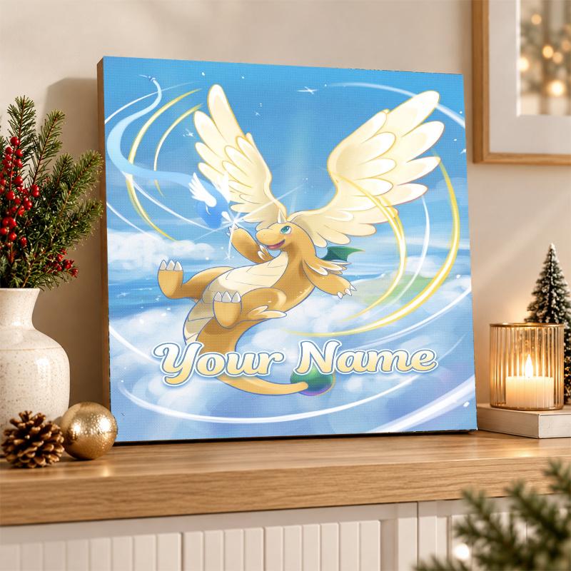 Dragonite Custom Name Diamond Painting Personalized 5D Full Drill DIY Diamond Art Home Decor