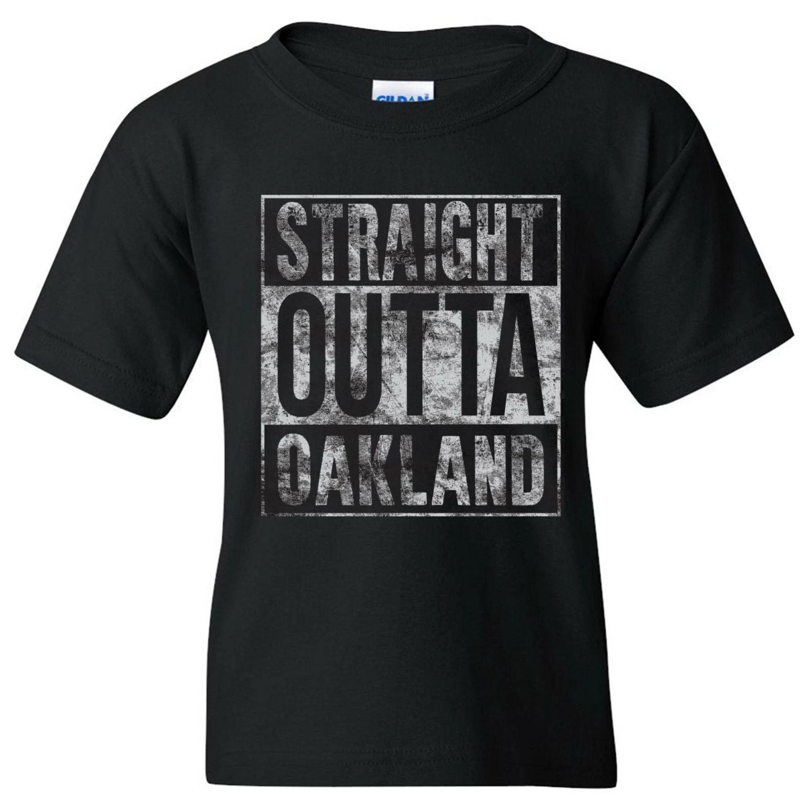Straight Outta Oakland - Hometown Local Sports Football Team Youth T Shirt M