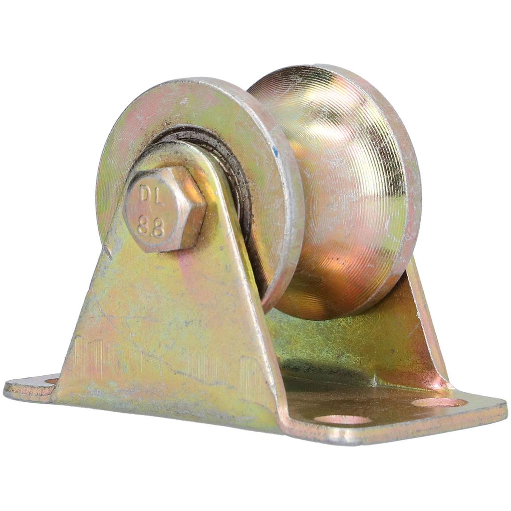 U-Nut Rad Rolltor Drahtseil Schiene Nutenrad Lenkrolle mit Halterung 32mm 1,3 Zoll