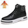 Men's Trendy High-Top Velvet-Lined Thick-Sole Shoes - 8CM Height Boost, Autumn/Winter Korean Style Casual Sports Sneakers