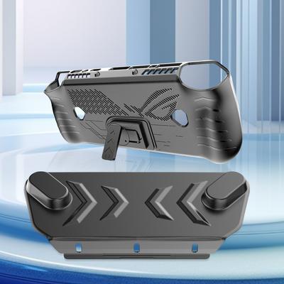 Pour Asus ROG Ally X Coque de Protection en TPU antichoc avec Support Anti-chute Anti-rayures Protection intégrale Accessoires de Jeu