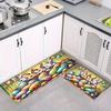 Roztomilý králík velikonoční měkký kuchyňský kobereček proti únavě kuchyňský kobereček voděodolný protiskluzový kobereček sada koberečků na noční stolek savý koberec do kuchyně