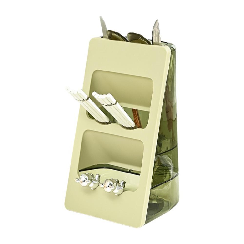 Large Capacity Chopstick Draining Rack 3 Layers Tableware Shelfs Office Supplies