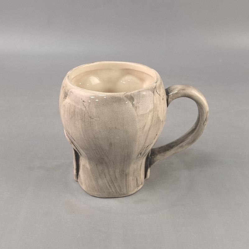 Halloween ceramic skull coffee mug beer mug personality horror atmosphere American ceramic ornament mug