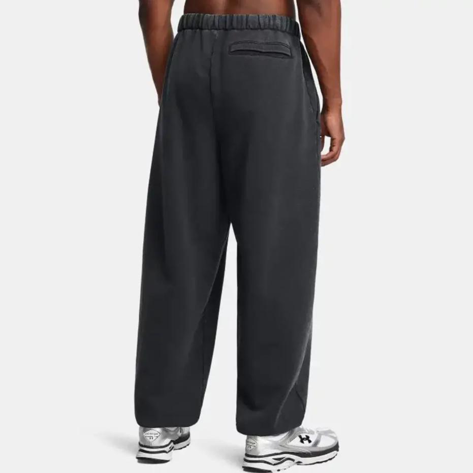 Under Armour Icon Loose Fit Training Fashion Versatile Cuffed Sports Pants Men bottoms Black 1386554-001