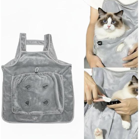Cat Apron Carrier, Pet Sleeping Bag, Kitten Hands-Free Soft-Sided Carrier Pouch Sling for Small Sized Animals Cat Carrier Pouch Pet Sling Carrier for