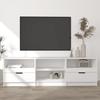 VidaXL TV Stand White 150x33.5x45 Cm Engineered Wood 811457