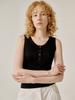 Plad Jour Button Sleeveless (Black)
