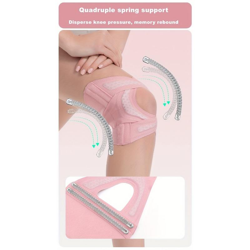Dünne Sport-Kniebandagen mit Kreuzbändern, Universell für Laufen & Fitness, Elastischer Komfort-Sitz