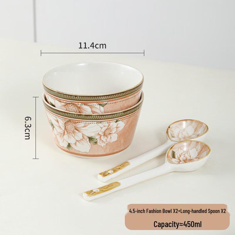 WA Japanese Camellia Underglaze Ceramic Tableware