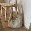 Canvas Bag Women's Large-capacity New Summer Versatile Simple Shoulder Underarm Bag College Student Tote Bag