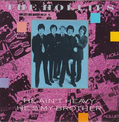 7inch Record HOLLIES - He Ain't Heavy, He's My Brother EM74 EMI 1988 UK Rock Used