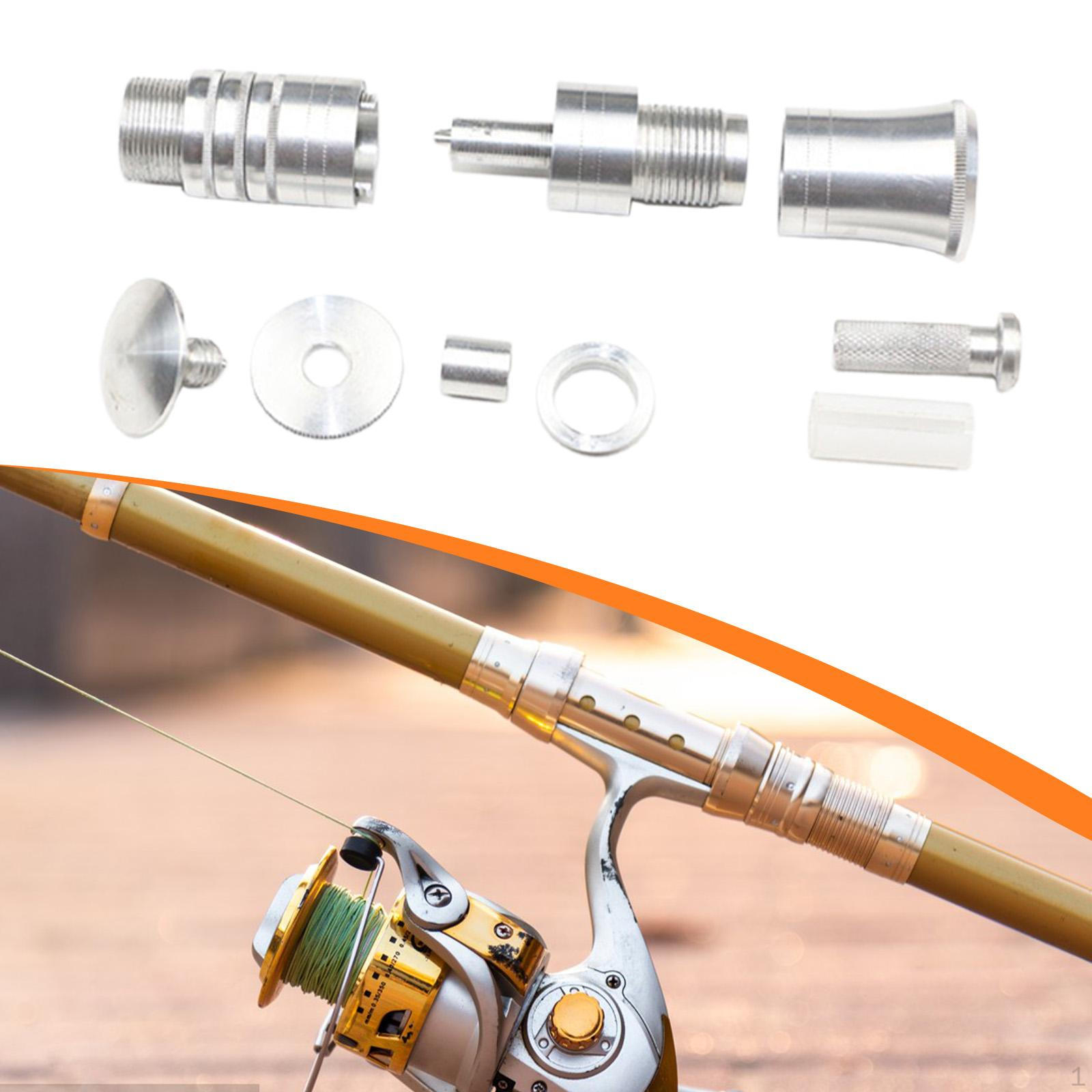

DIY Fishing Reel Seat Rod Accessories High Performance Sturdy Portable Aluminum Alloy Silver 7mm