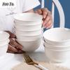 Jingdezhen European Style Pure White Ceramic Bowl
