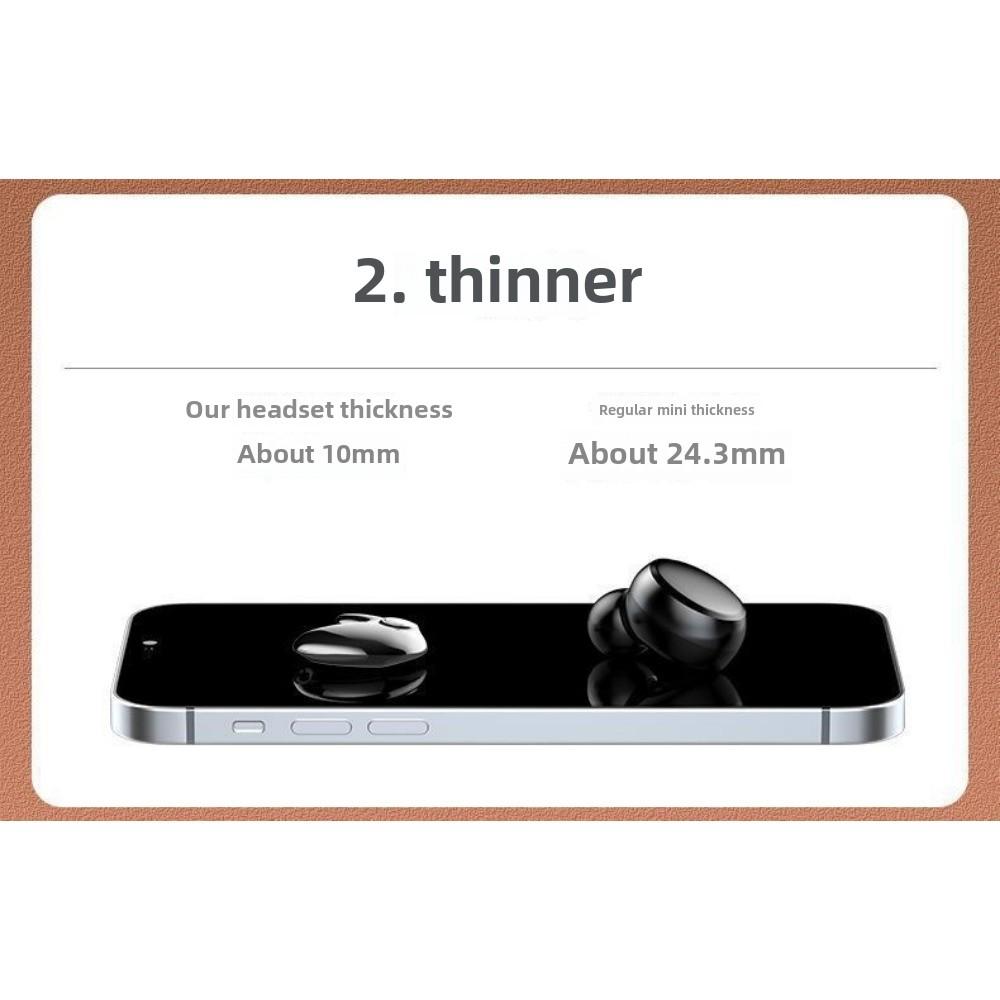 Bluetooth Headset Binaural Sleep Invisible Touch Digital Display Painless Wear
