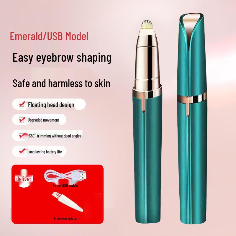 Rechargeable USB Electric Eyebrow Trimmer & Shaper for Men and Women